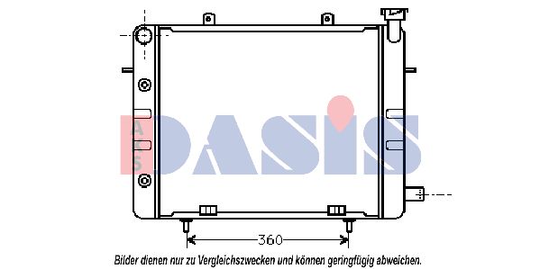 AKS DASIS Радиатор, охлаждение двигателя 151360N